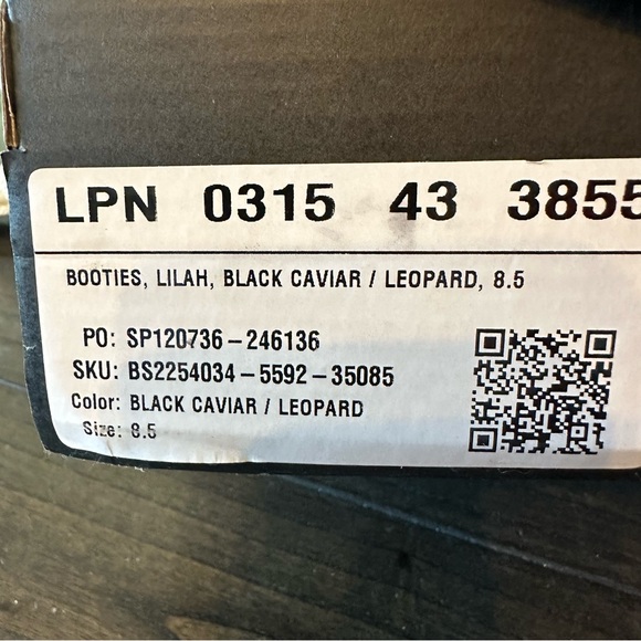 Shoe Dazzle Shoes Lilah Heeled Bootie‎ Black Caviar Leopard pointed toe stilleto - Picture 10 of 10